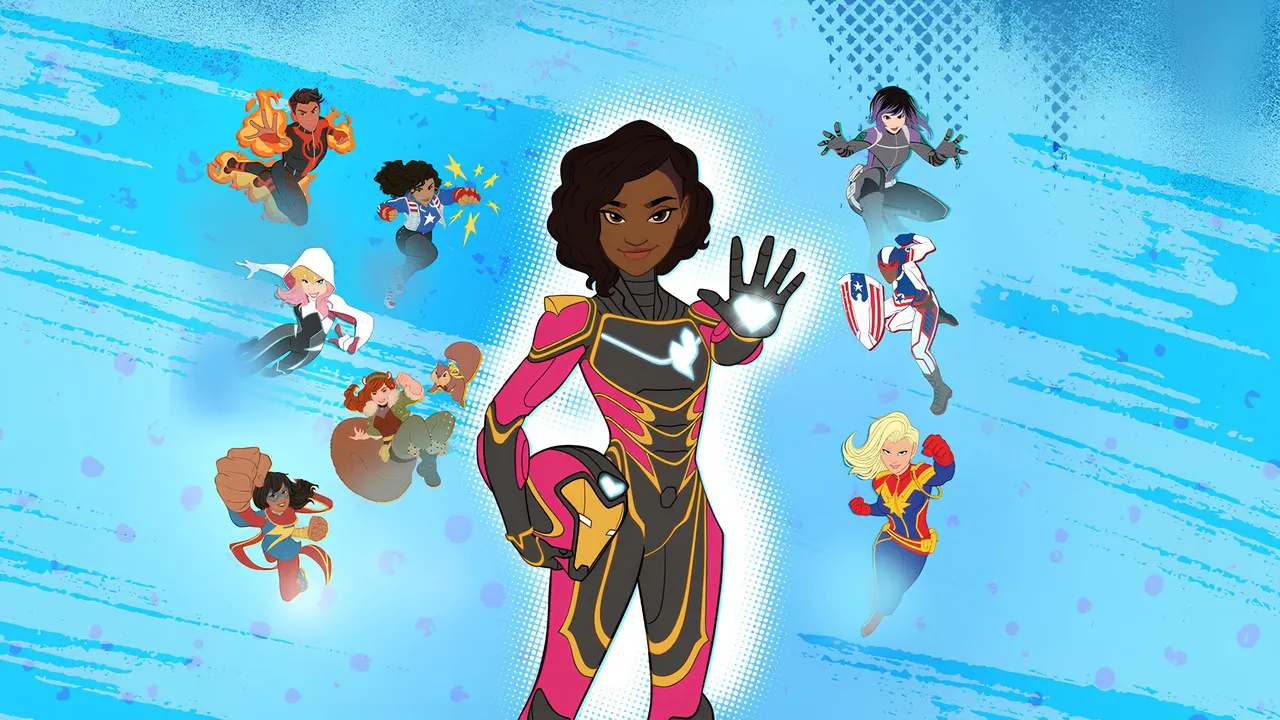 Cena de Marvel Rising: Coração de Ferro (2019)