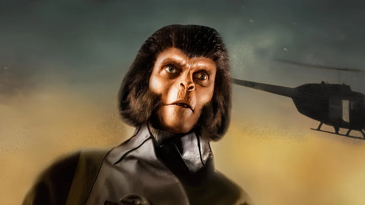 Cena de Fuga do Planeta dos Macacos (1971)