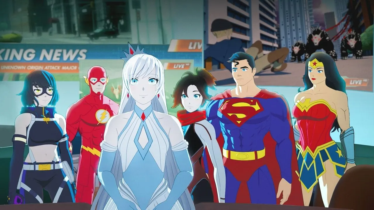 Cena de Liga da Justiça x RWBY: Super-Heróis e Caçadores - Parte 2 (2023)