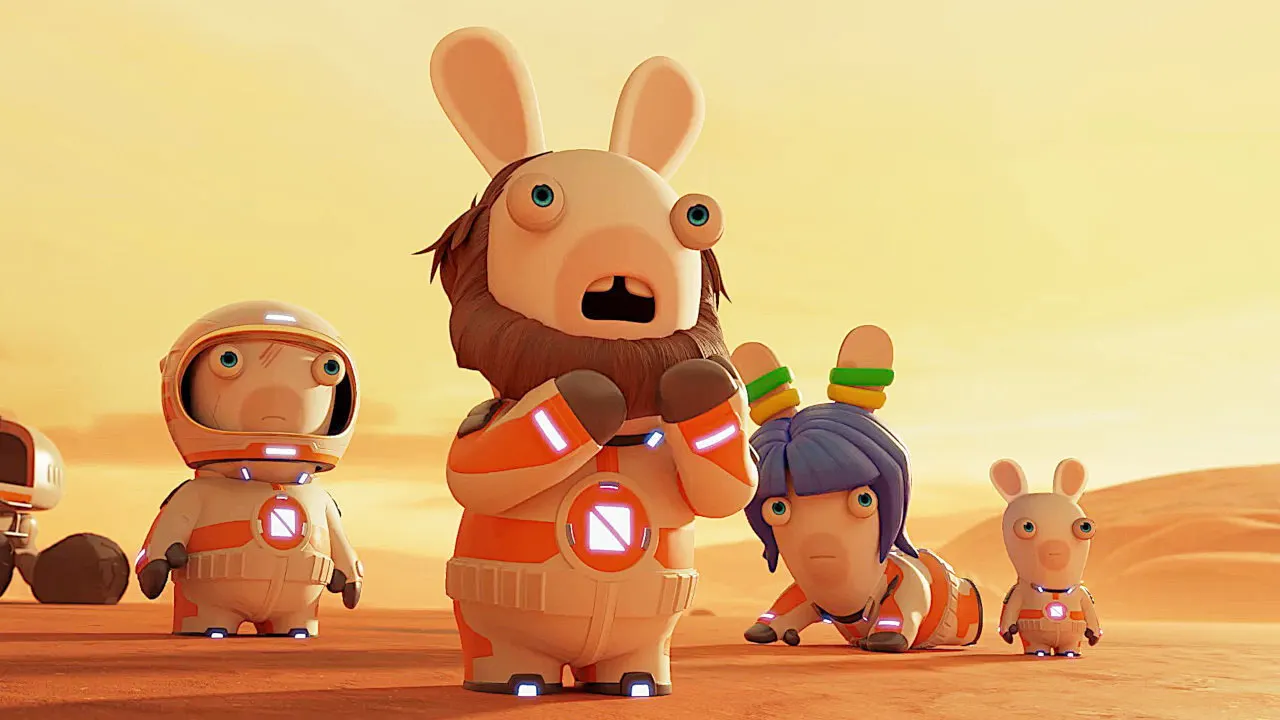 Cena de Rabbids: A Invasão - Missão Para Marte (2021)