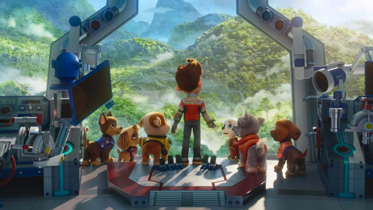 Cena de Patrulha Canina Uma Aventura Dino (2026)