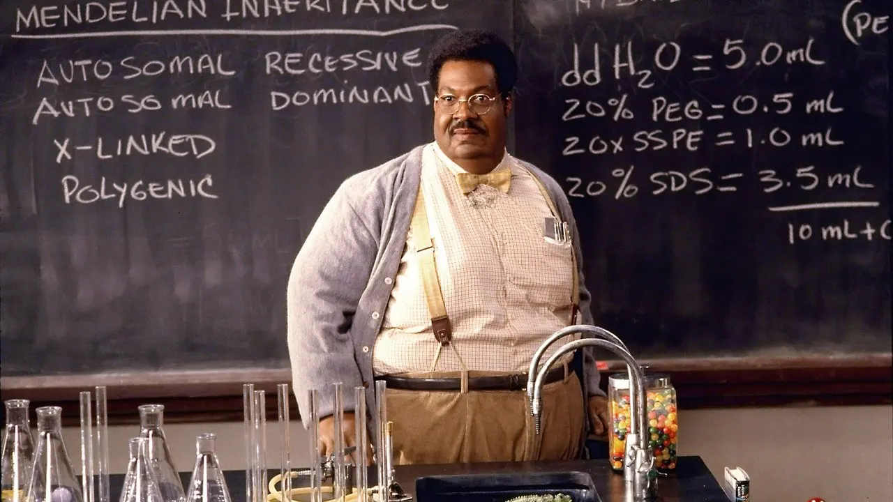Cena de O Professor Aloprado (1996)