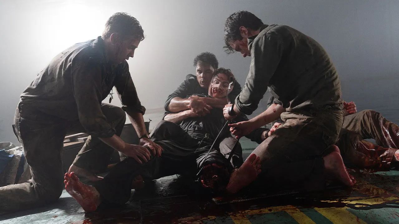 Cena de Tubarão de Guerra (2025)