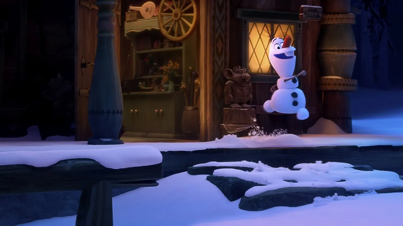 Cena de Era uma Vez um Boneco de Neve (2020)