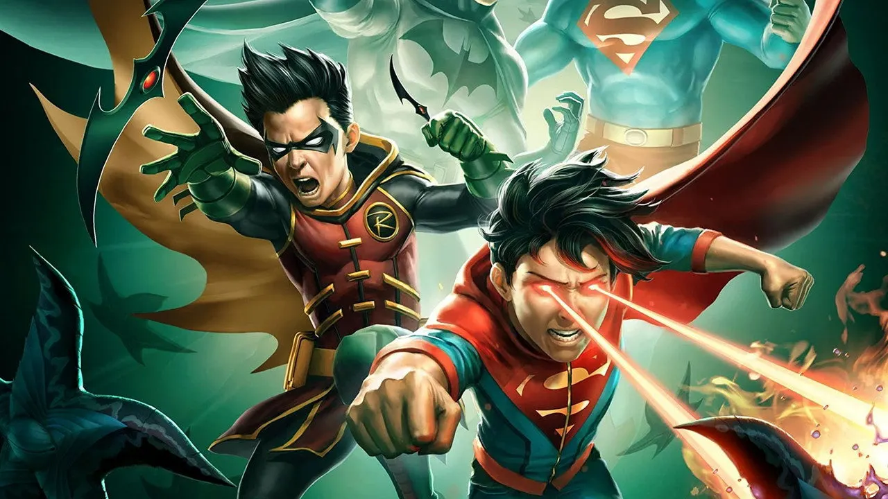 Cena de Batman e Superman: Batalha dos Super Filhos (2022)