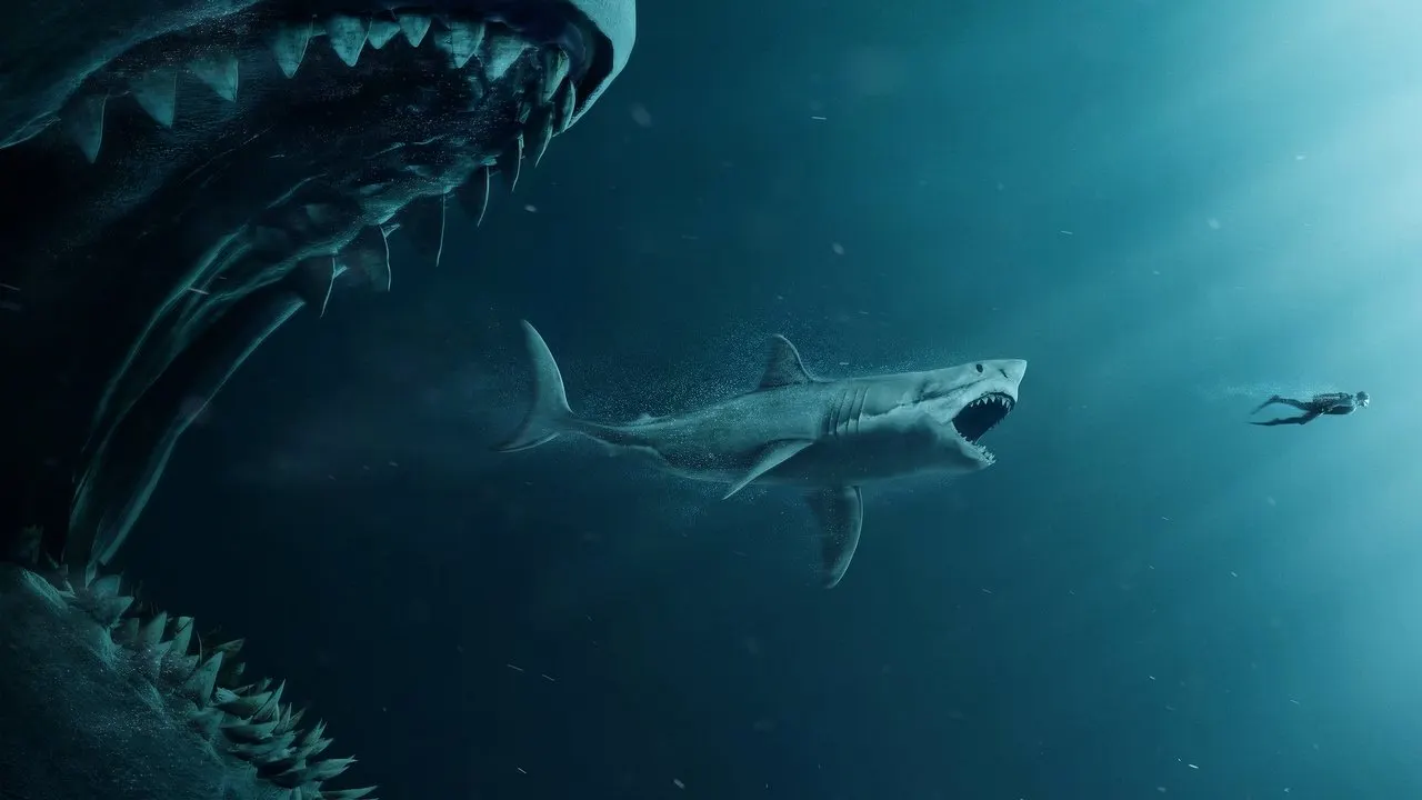 Cena de Megatubarão (2018)