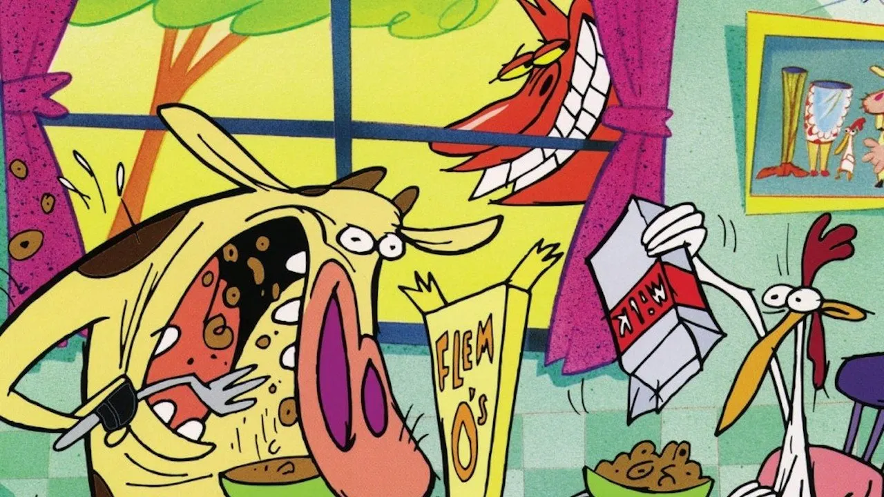 Cena de A Vaca e o Frango (1997)