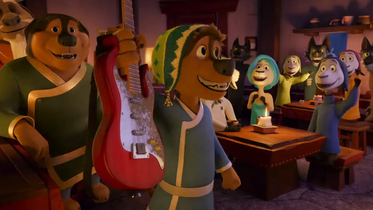 Cena de Rock Dog: Uma Batida Animal (2023)