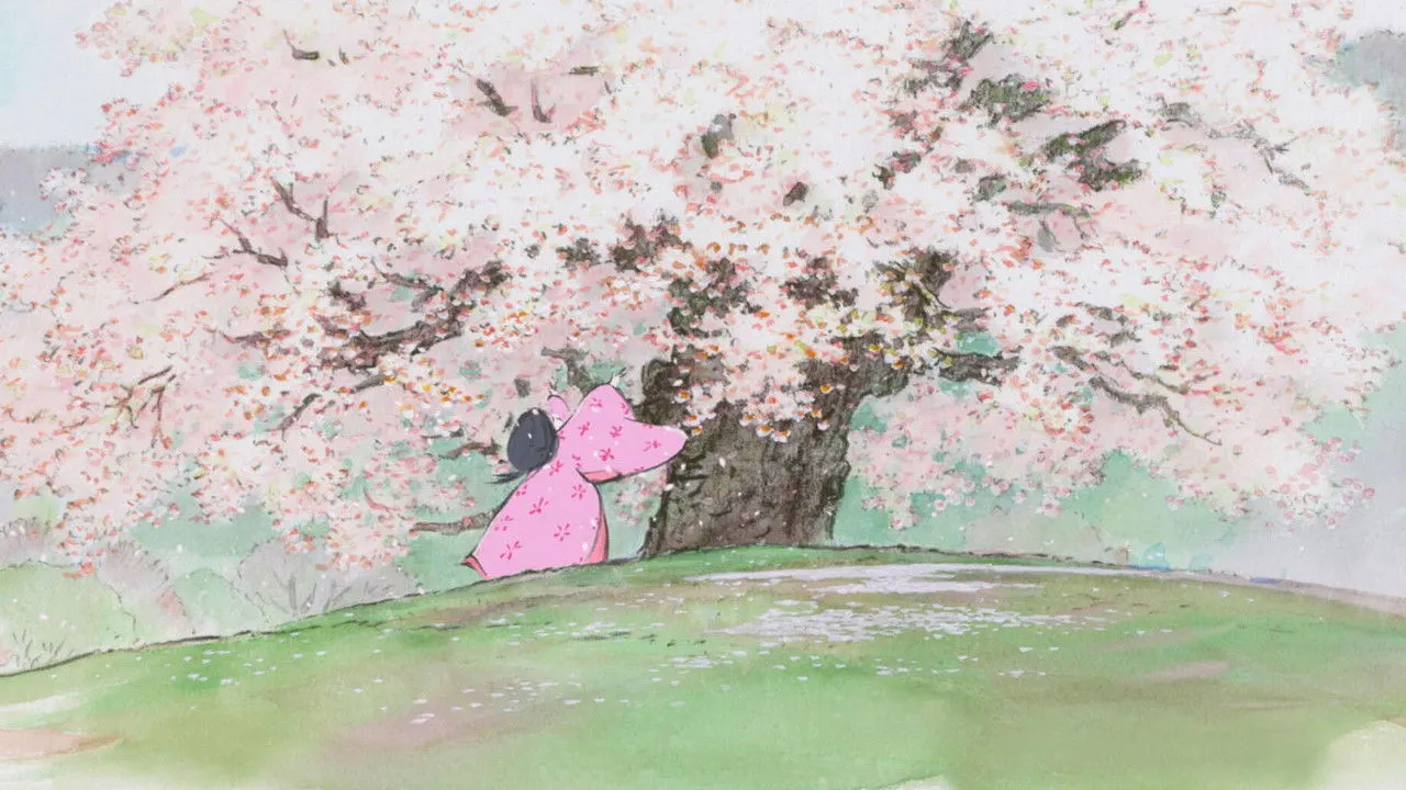 Cena de O Conto da Princesa Kaguya (2013)