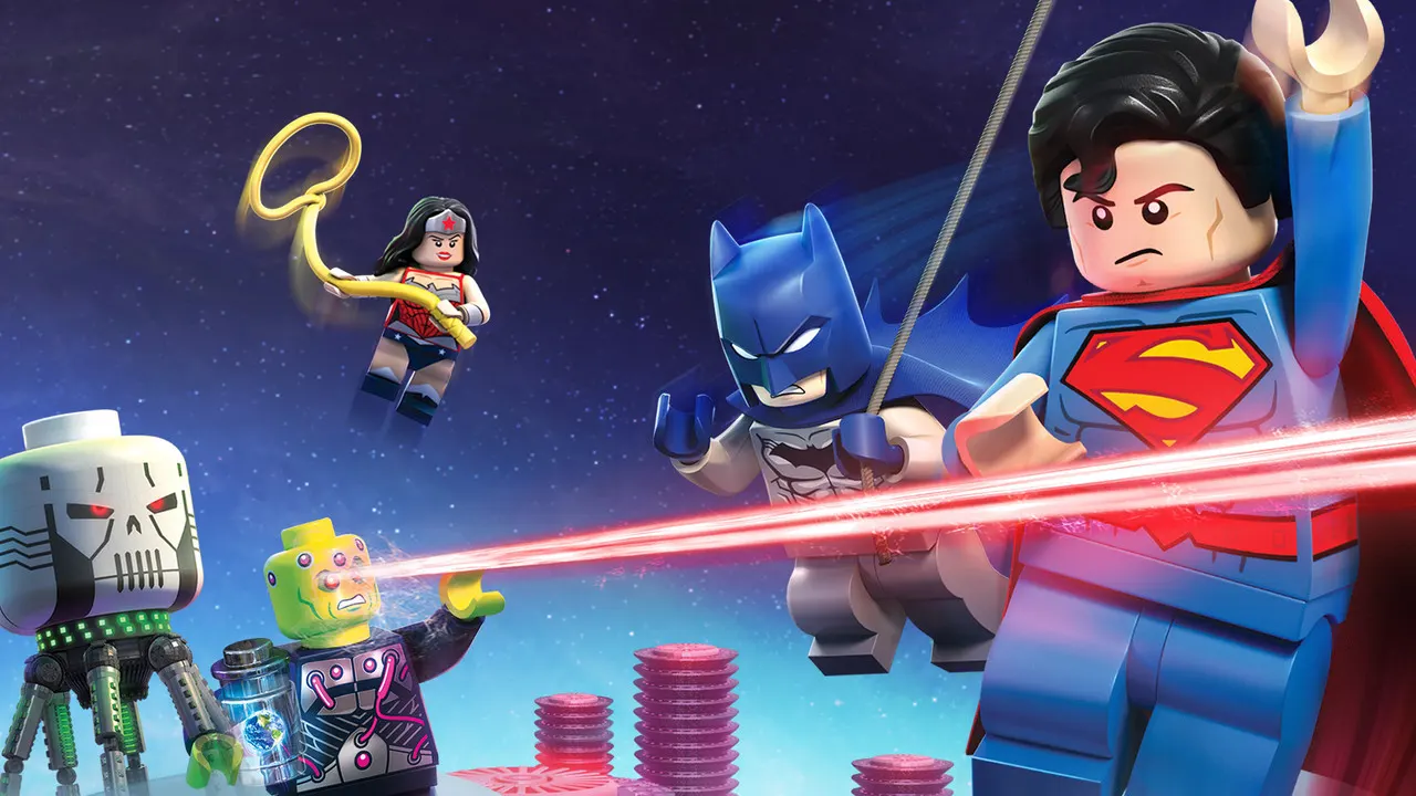 Cena de Lego Liga da Justiça: Combate Cósmico (2016)