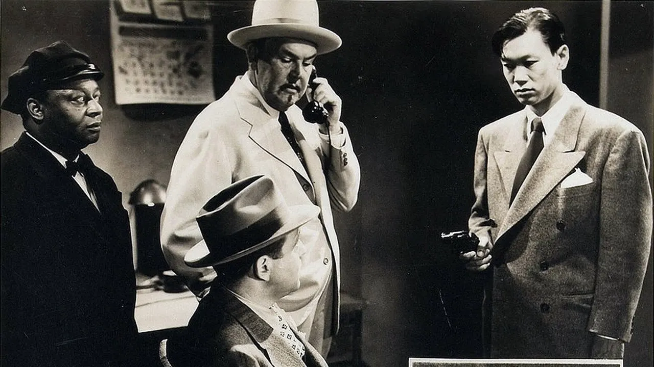 Cena de Dark Alibi (1946)