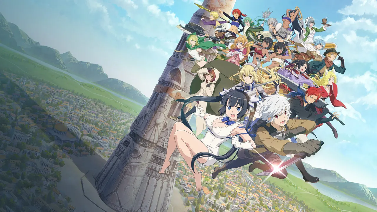 Cena de DanMachi: É Errado Tentar Pegar Garotas em uma Masmorra? (2015)