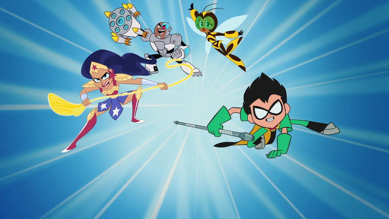 Cena de Os Jovens Titãs em Ação! e DC Super Hero Girls: Caos no Multiverso (2022)