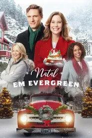 Pôster de Natal em Evergreen