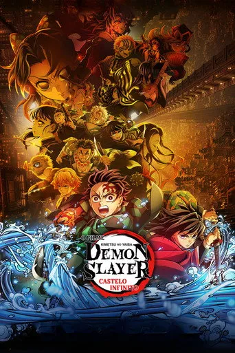 Pôster de Demon Slayer Kimetsu no Yaiba Castelo Infinito (2025)