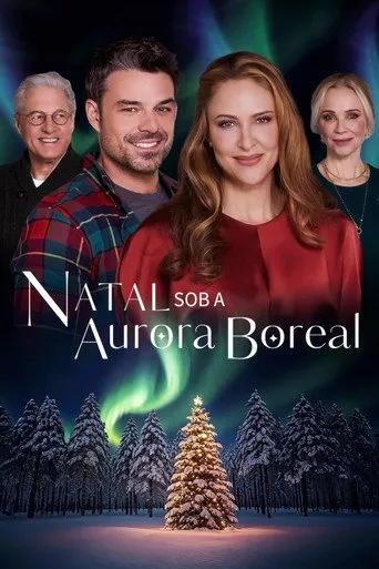 Pôster de Natal Sob a Aurora Boreal (2024)