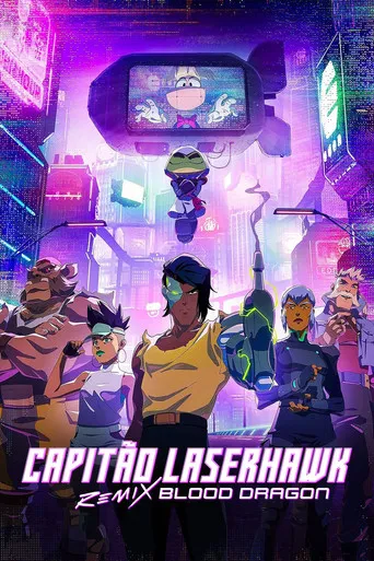 Pôster de Capitão Laserhawk: Remix Blood Dragon (2023)