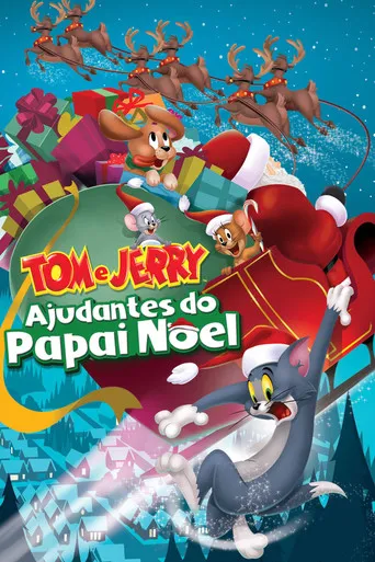 Pôster de Tom e Jerry: Ajudantes do Papai Noel (2014)