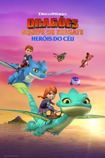 Pôster de Dragões Equipe de Resgate ‑ Heróis do Céu